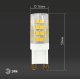 Лампа светодиодная Эра G9 5W 2700K LED JCD-5W-CER-827-G9 Б0027863