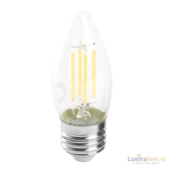 Лампа светодиодная Feron LB-66 Свеча E27 7W 6400K 38272