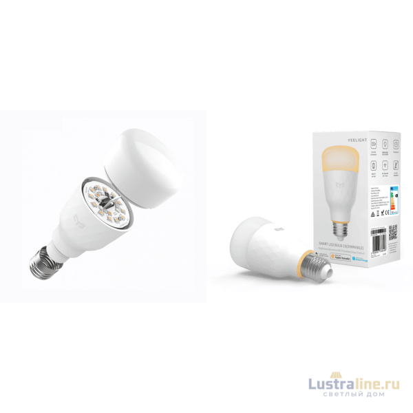 Умная светодиодная лампа Yeelight Smart LED Bulb 1S (White) E27 8,5W 1700/6500K YLDP15YL Умная светодиодная лампа Yeelight Smart LED Bulb 1S (White) E27 8,5W 1700/6500K YLDP15YL