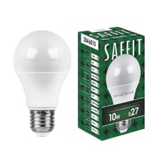 Лампа светодиодная Saffit SBA6010 шар E27 10W 2700K 55004