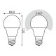 Лампа светодиодная Gauss E27 10W 2700-4100K матовая 102502110-T