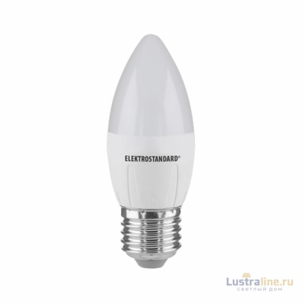 Лампа светодиодная Elektrostandard E27 6W 6500K свеча матовая 4690389056413