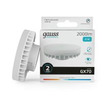 Лампа светодиодная Gauss GX70 21W 4100K матовая 83822
