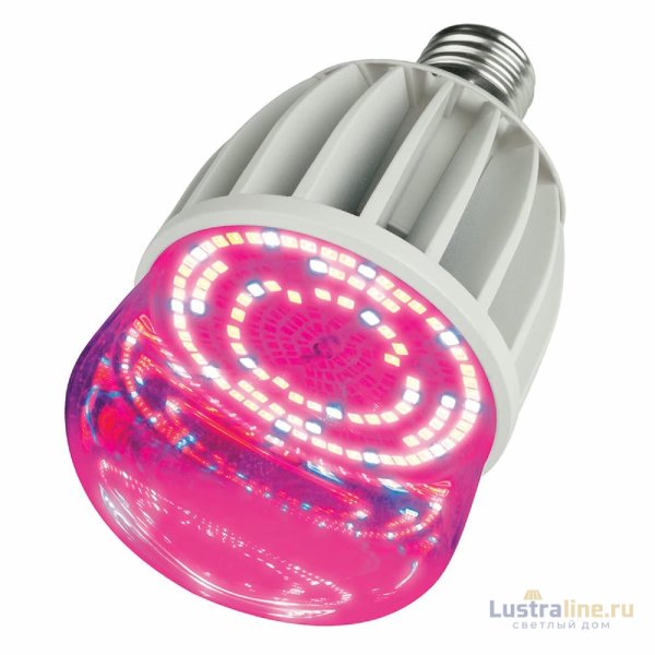 Лампа светодиодная для растений (11098) Uniel E27 20W прозрачная LED-M80-20W/SP/E27/CL ALS55WH
