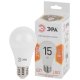 Лампа светодиодная Эра E27 15W 2700K LED A60-15W-827-E27 Б0020592