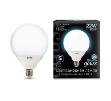 Лампа светодиодная Gauss E27 22W 4100K матовая 105102222