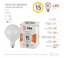 Лампа светодиодная Эра E27 15W 2700K LED G95-15W-2700K-E27 Б0049077