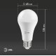 Лампа светодиодная Эра E27 21W 4000K LED A65-21W-840-E27 Б0035332