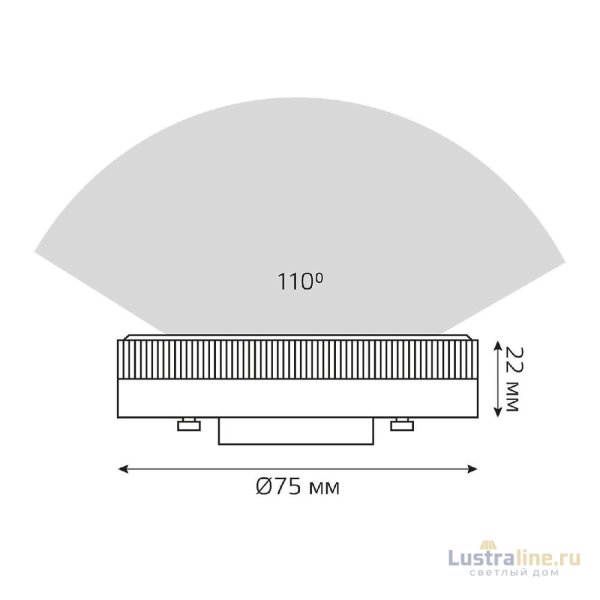 Лампа светодиодная Gauss GX53 15W 6500K таблетка матовая 83835 Лампа светодиодная Gauss GX53 15W 6500K таблетка матовая 83835