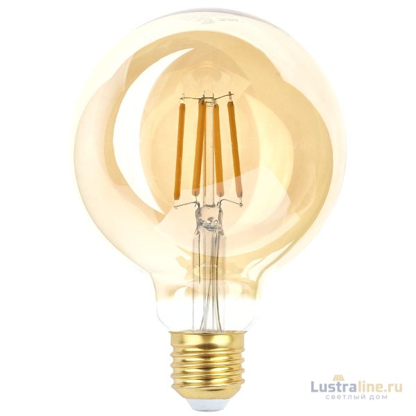Лампа светодиодная Эра E27 7W 2400K F-LED G95-7W-824-E27 gold Б0047662 Лампа светодиодная Эра E27 7W 2400K F-LED G95-7W-824-E27 gold Б0047662