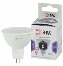 Лампа светодиодная Эра GU5.3 6W 6000K LED MR16-6W-860-GU5.3 Б0049069