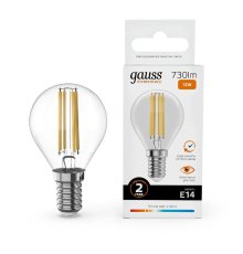 Лампа светодиодная Gauss Filament Elementary E14 12W 2700K 52112