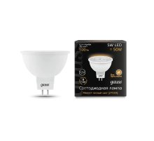 Лампа светодиодная Gauss GU5.3 5W 2700K матовая 201505105