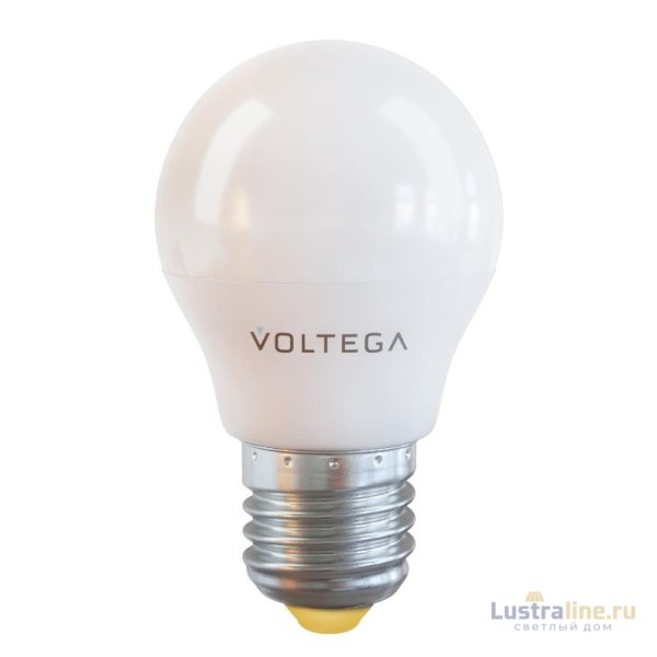 Лампа светодиодная Voltega E27 7W 2800К матовая VG2-G45E27warm7W 7052 Лампа светодиодная Voltega E27 7W 2800К матовая VG2-G45E27warm7W 7052
