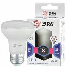 Лампа светодиодная Эра E27 8W 6000K LED R63-8W-860-E27 Б0048024