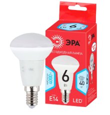 Лампа светодиодная Эра E14 6W 4000K LED R50-6W-840-E14 R Б0050700