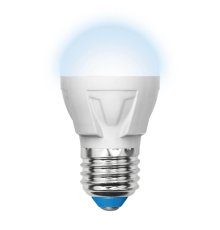 Лампа светодиодная (UL-00002418) Uniel E27 7W 4000K матовая LED-G45 7W/NW/E27/FR PLP01WH