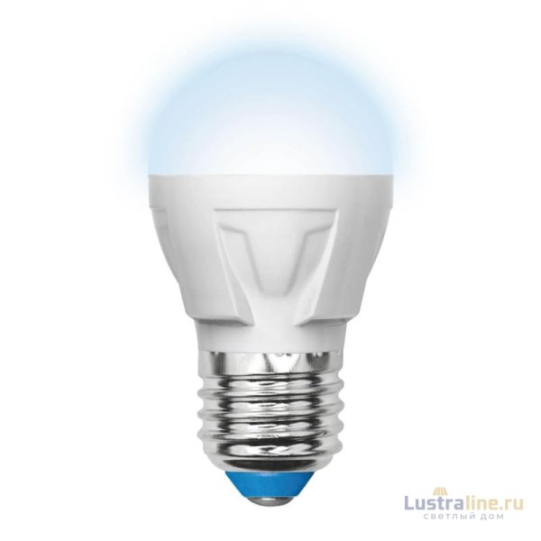 Лампа светодиодная (UL-00002418) Uniel E27 7W 4000K матовая LED-G45 7W/NW/E27/FR PLP01WH Лампа светодиодная (UL-00002418) Uniel E27 7W 4000K матовая LED-G45 7W/NW/E27/FR PLP01WH