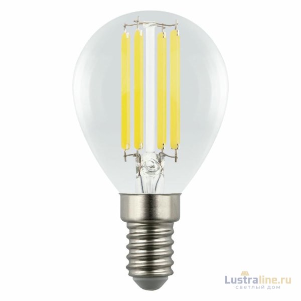 Лампа светодиодная филаментная Uniel LED-G45-4W/3000K/E14/CL GLY01TR UL-00011938