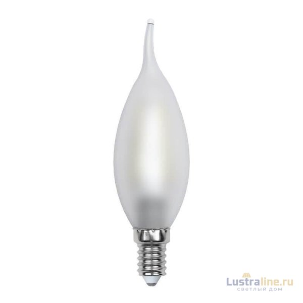 Лампа светодиодная филаментная (UL-00000306) Uniel E14 6W 3000K матовая LED-CW35-6W/WW/E14/FR PLS02WH