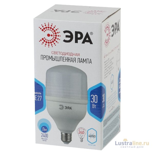 Лампа светодиодная Эра E27 30W 4000K LED POWER T100-30W-4000-E27 Б0027003 Лампа светодиодная Эра E27 30W 4000K LED POWER T100-30W-4000-E27 Б0027003