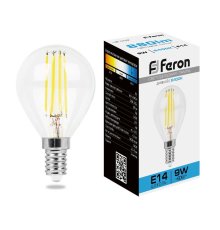 Лампа светодиодная Feron LB-509 Шарик E14 9W 6400K 38223