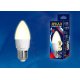 Лампа светодиодная (UL-00002413) Uniel E14 7W 3000K матовая LED-C37 7W/WW/E14/FR PLP01WH