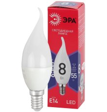 Лампа светодиодная Эра E14 8W 6500K LED BXS-8W-865-E14 R Б0045345