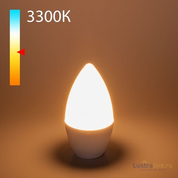 Лампа светодиодная Elektrostandard E14 8W 3300K свеча матовая 4690389152306 Лампа светодиодная Elektrostandard E14 8W 3300K свеча матовая 4690389152306