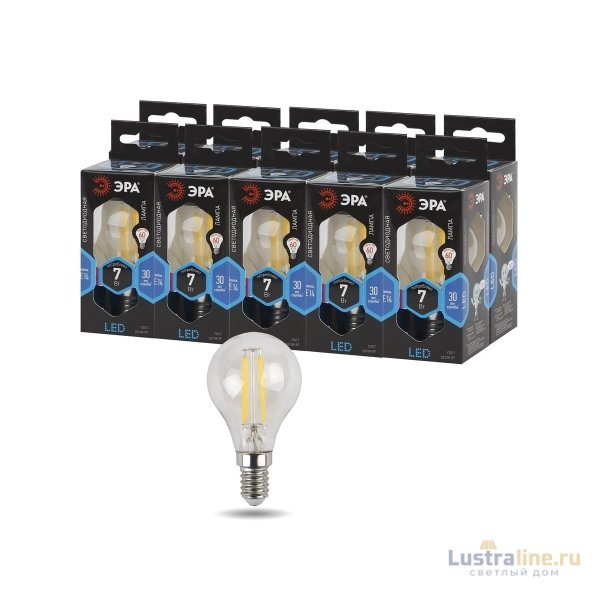 Лампа светодиодная Эра E14 7W 4000K F-LED P45-7W-840-E14 Б0027947