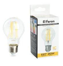 Лампа светодиодная Feron LB-620 Шар E27 20W 2700K 38245