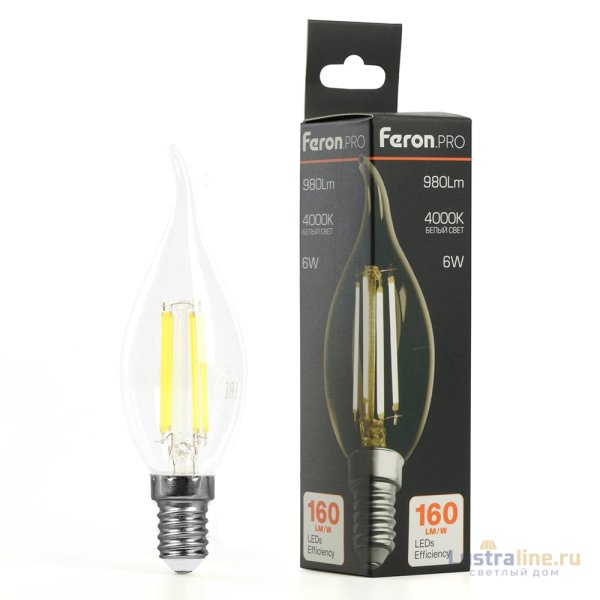 Лампа светодиодная Feron LB-1216 E14 6W 4000K 51263 Лампа светодиодная Feron LB-1216 E14 6W 4000K 51263