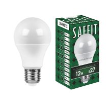 Лампа светодиодная Saffit SBA6012 шар E27 12W 2700K 55007