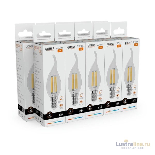 Лампа светодиодная Gauss Filament Elementary E14 12W 2700K 42112 Лампа светодиодная Gauss Filament Elementary E14 12W 2700K 42112