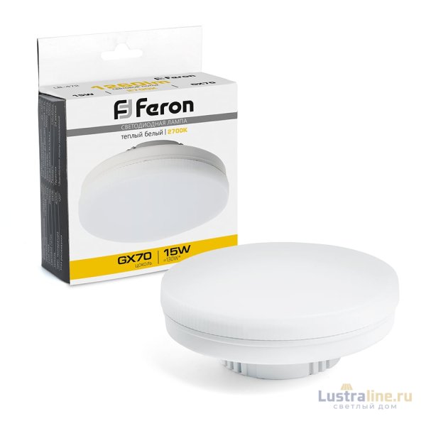 Лампа светодиодная Feron LB-472 GX70 15W 2700K 48303