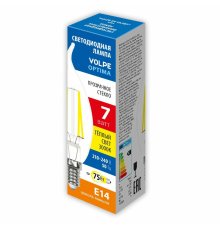 Лампа светодиодная Volpe Optima LED-CW35-7W/3000K/E14/CL/SLF UL-00008340
