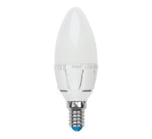 Лампа светодиодная (UL-00002411) Uniel E14 7W 4000K матовая LED-C37 7W/NW/E14/FR PLP01WH