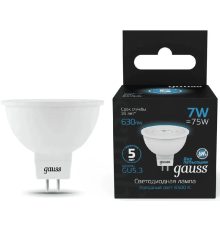 Лампа светодиодная Gauss GU5.3 7W 6500K матовая 101505307