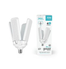 Лампа светодиодная Gauss E27 30W 4000K матовая 11732232