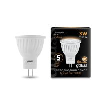 Лампа светодиодная Gauss GU4 3W 2700K матовая 132517103