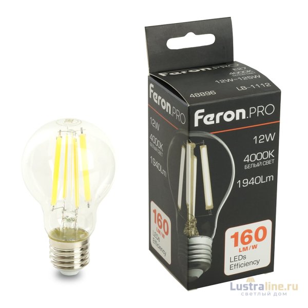 Светодиодная лампа Feron LB-1112 E27 12W 4000K 48896 Светодиодная лампа Feron LB-1112 E27 12W 4000K 48896