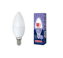 Лампа светодиодная (UL-00003794) Volpe E14 7W 6500K матовая LED-C37-7W/DW/E14/FR/NR