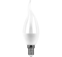 Лампа светодиодная Feron E14 9W 6400K свеча на ветру матовая SBC3709 55173