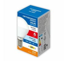 Лампа светодиодная Volpe Optima LED-G45-6W/4000K/E14/FR/SLS UL-00008815