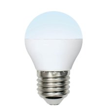 Лампа светодиодная (UL-00002378) Uniel E27 6W 4000K матовая LED-G45-6W/NW/E27/FR/MB PLM11WH