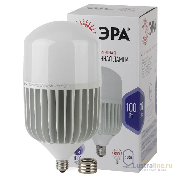 Лампа светодиодная Эра E40 100W 6500K LED POWER T160-100W-6500-E27/E40 Б0032090 Лампа светодиодная Эра E40 100W 6500K LED POWER T160-100W-6500-E27/E40 Б0032090
