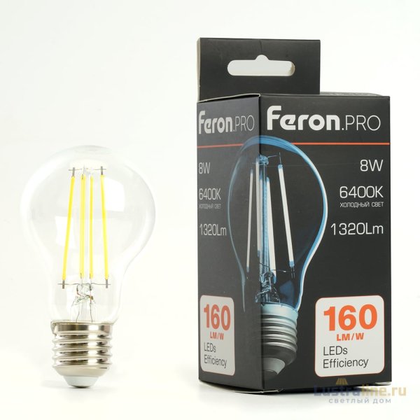 Светодиодная лампа Feron LB-1108 E27 8W 6400K 48894 Светодиодная лампа Feron LB-1108 E27 8W 6400K 48894