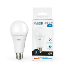 Лампа светодиодная Gauss E27 25W 6500K груша матовая 73235