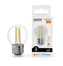 Лампа светодиодная Gauss Filament Elementary E27 10W 2700K 52210