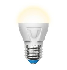 Лампа светодиодная (UL-00002420) Uniel E27 7W 3000K матовая LED-G45 7W/WW/E27/FR PLP01WH